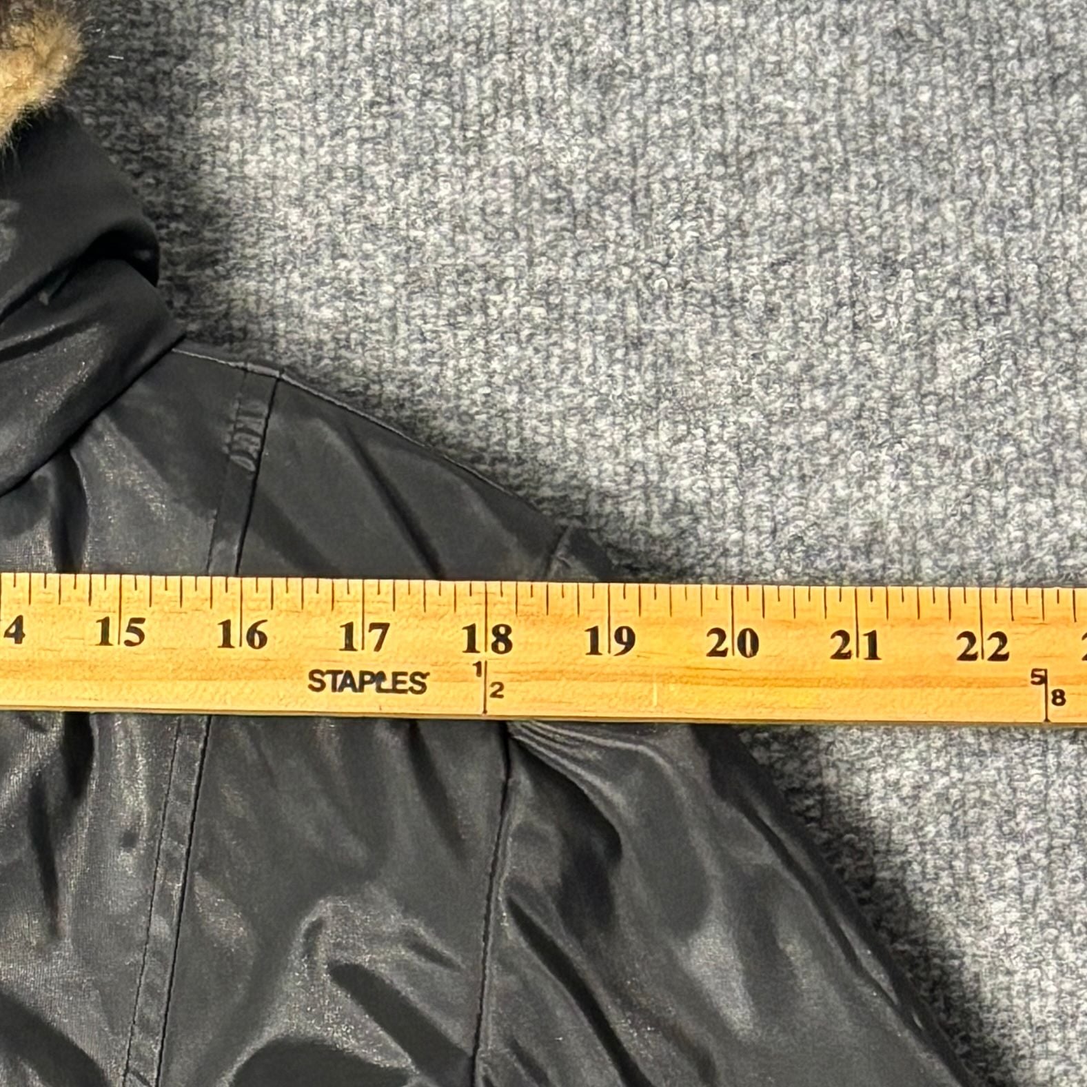 Braetan Women's Reversible Black PVC Faux Fur Lined Hooded Jacket 13