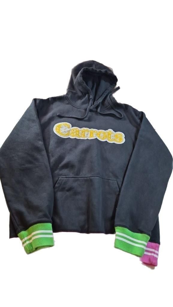 Carrots x Brisk Collab Embroidered Hoodie Black/Pink/Green M 3