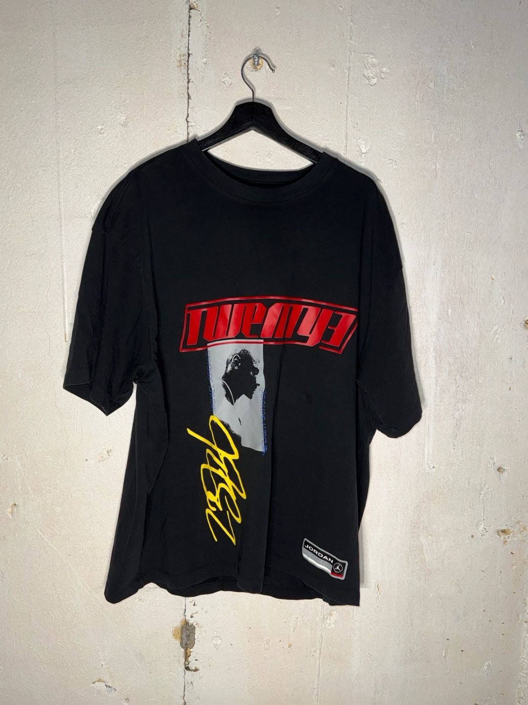 Jordan Mens Flight Essentials Oversized Graphic T-Shirt Black HJ2366-010 3