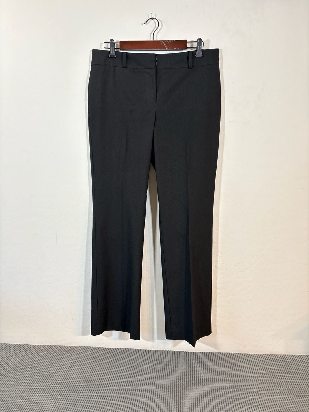 Ann Taylor Signature Black Seasonless Stretch Straight Leg Dress Pants Size 10 2