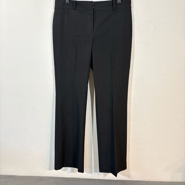 Ann Taylor Signature Black Seasonless Stretch Straight Leg Dress Pants Size 10