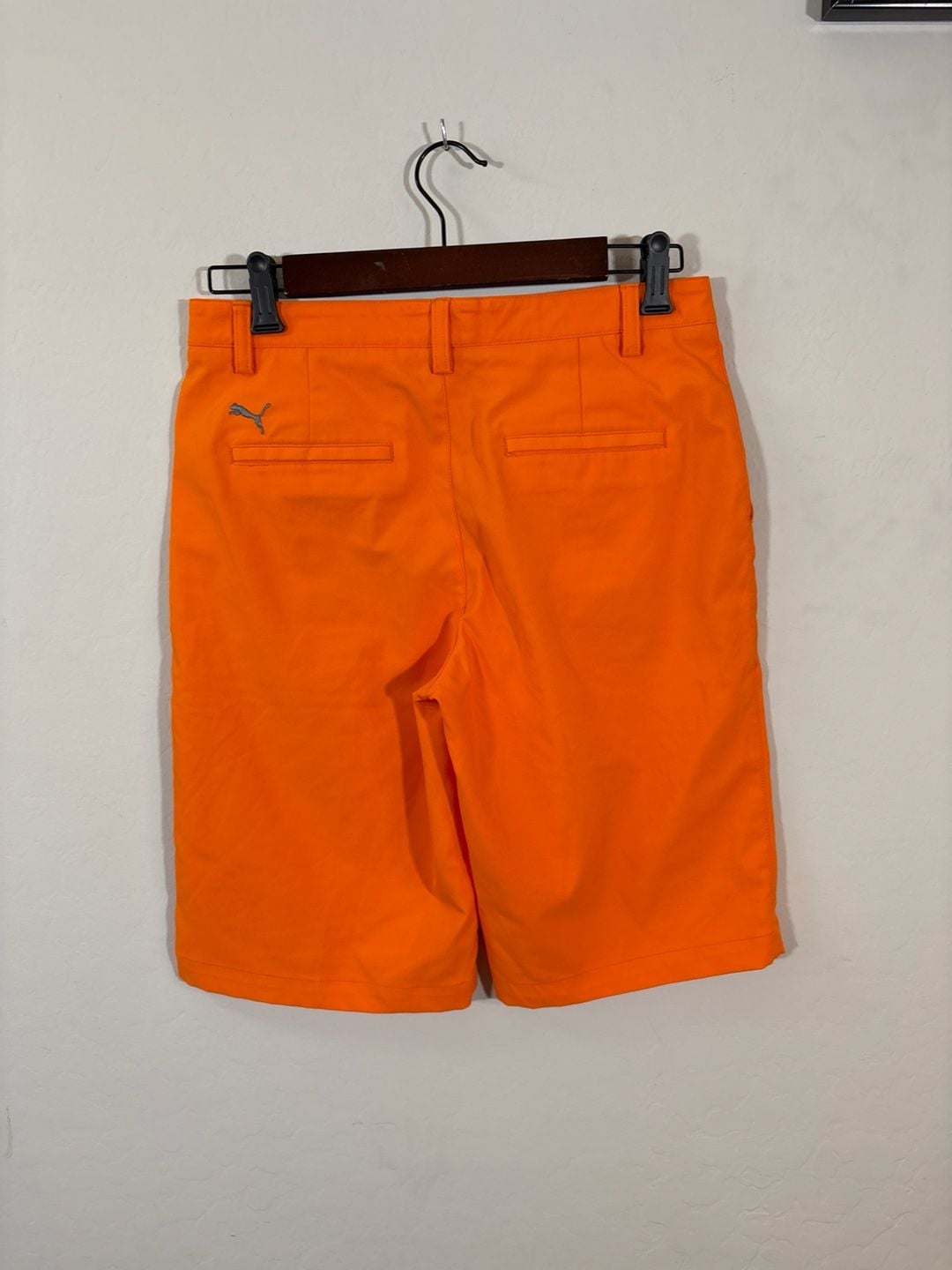 Puma Boys Essential Golf Tech Shorts Vibrant Orange Size XL 14-16 3