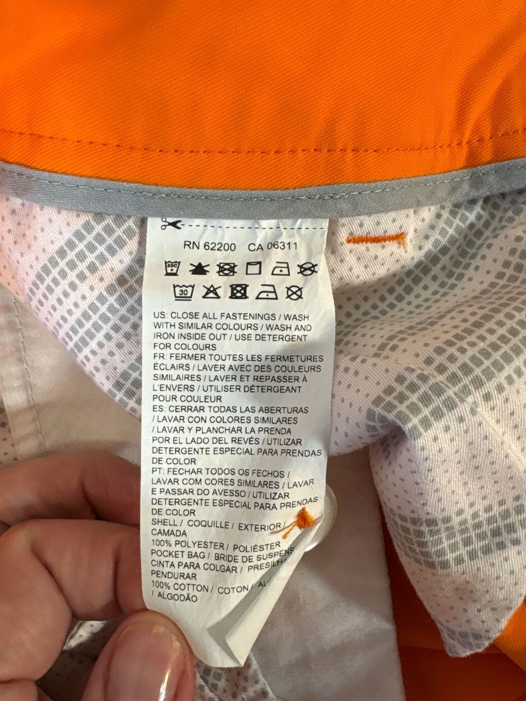 Puma Boys Essential Golf Tech Shorts Vibrant Orange Size XL 14-16 7