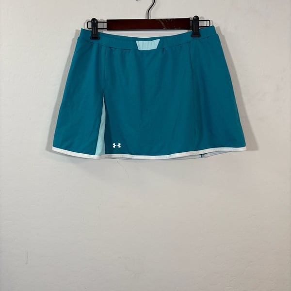 Under Armour Women's Teal Blue Performance Tennis Golf Skort Size Large