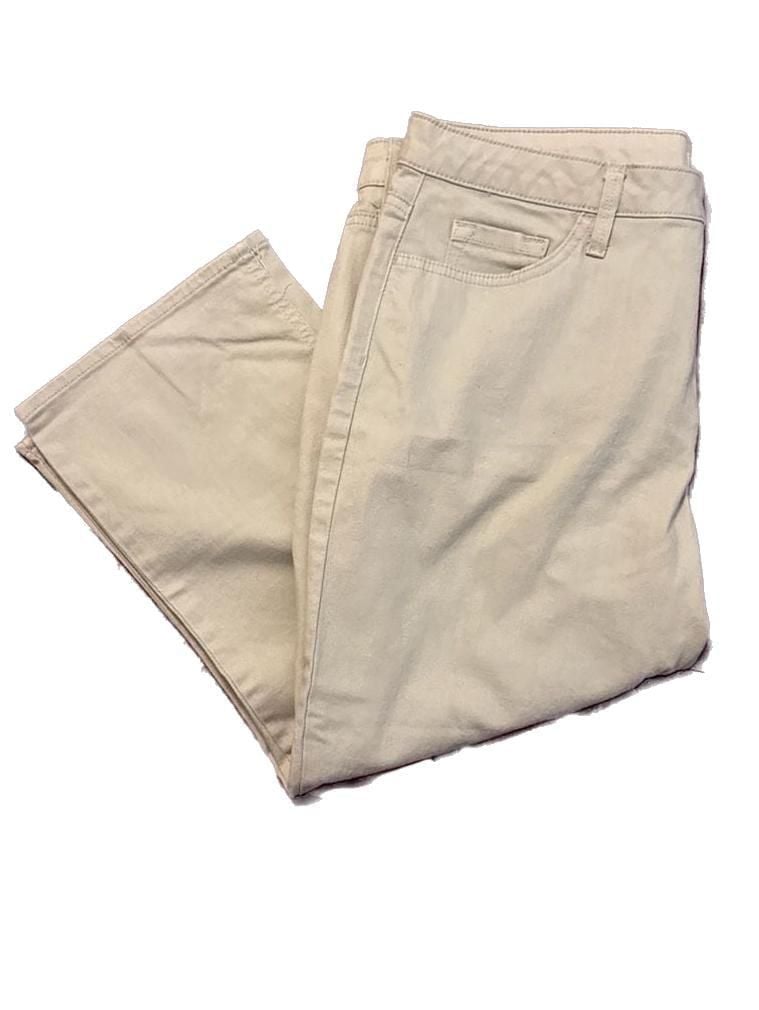 Riders by Lee Women's Midrise Capri Khaki Pants Size 14M 1