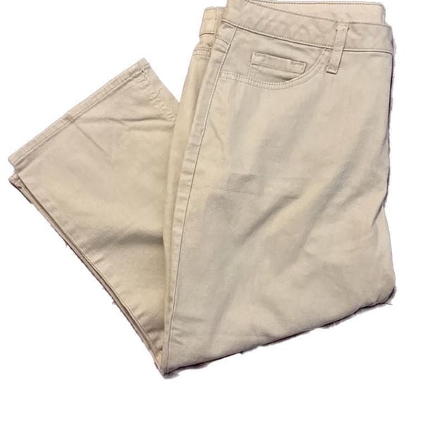 Riders by Lee Women's Midrise Capri Khaki Pants Size 14M
