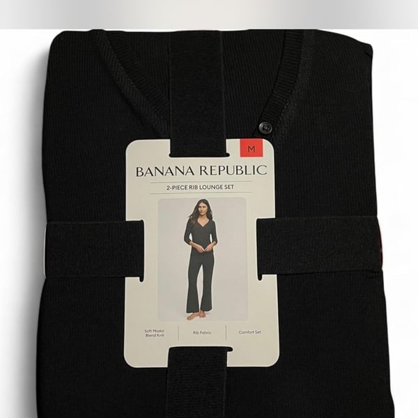Banana Republic Ladies 2-Piece Rib Lounge Set Soft Modal Blend