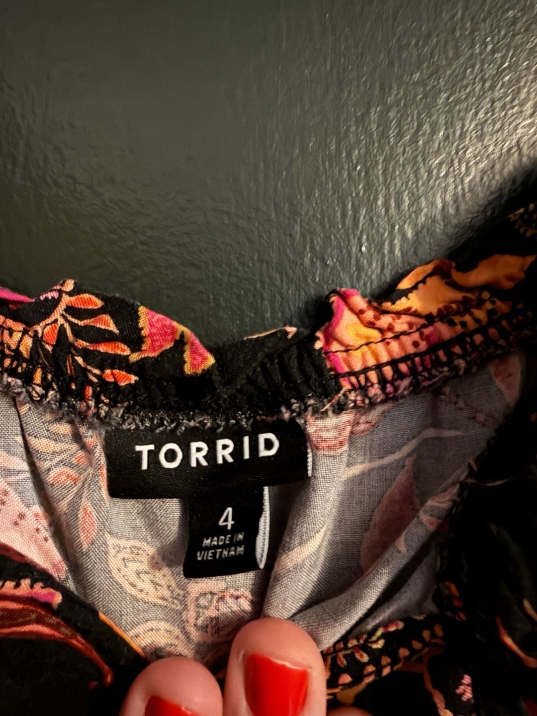 Torrid Floral Print Sleeveless Smocked Waist Midi Dress Size 4 3