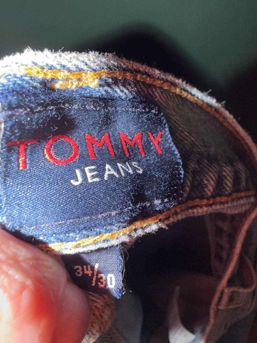 Vintage Tommy Hilfiger Tommy Jeans 90s Baggy Light Wash Denim Pant Size 34/30 3