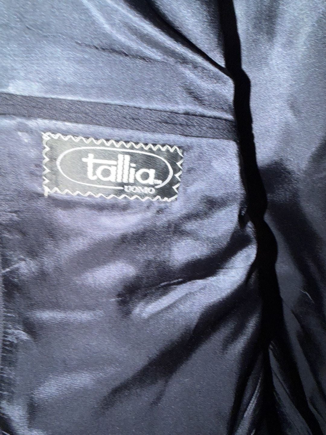 Vintage Tallia Uomo Double Breasted Pinstripe Suit Jacket 3