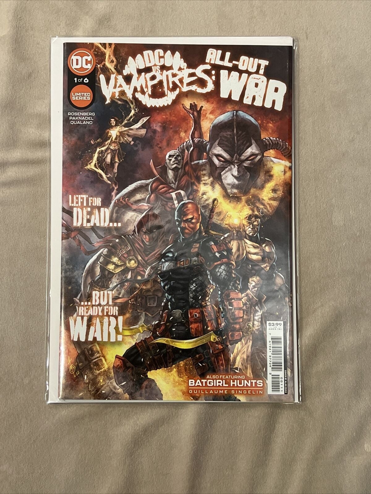 DC vs. Vampires: All-Out War #1 — Limited Series Comic, Variant Cover, Deathstroke 1