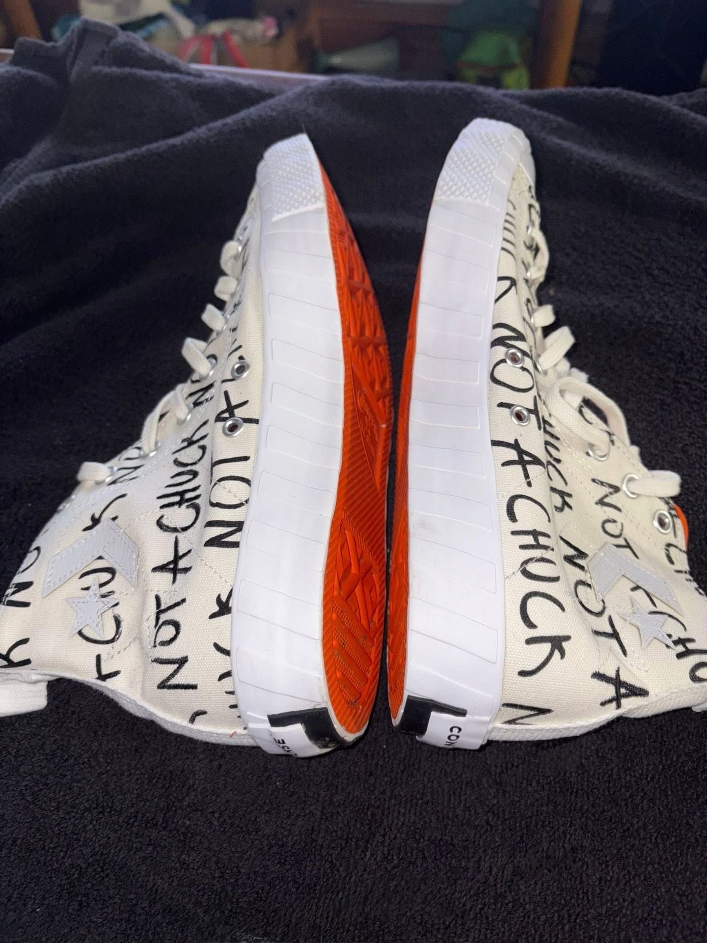 Converse Chuck Taylor All-Star 70 Hi UNT1TL3D Not a Chuck White Mandarin Orange 4