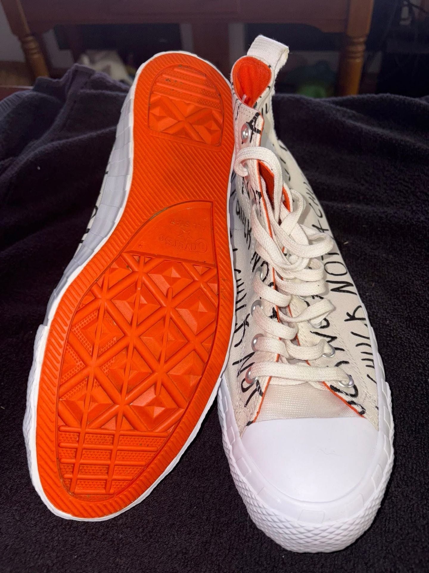 Converse Chuck Taylor All-Star 70 Hi UNT1TL3D Not a Chuck White Mandarin Orange 5