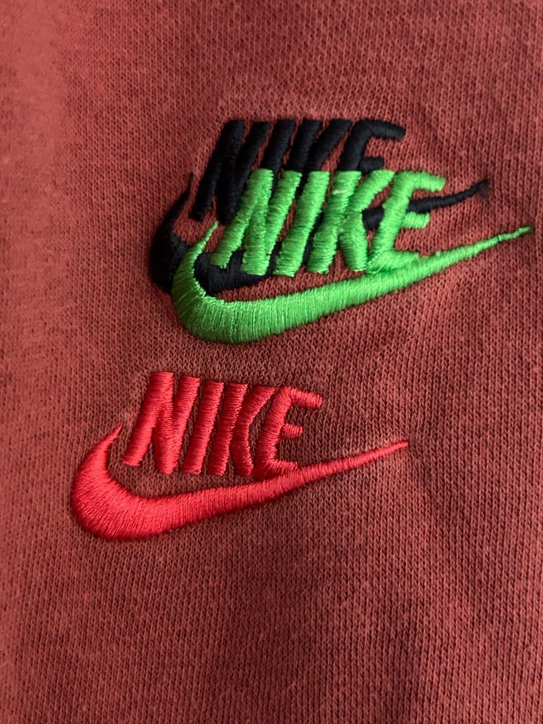 Nike Sportswear Sport Essentials Fleece Multi-Logo Jogger Pants Red 3