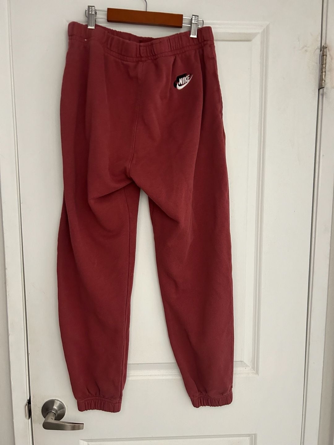 Nike Sportswear Sport Essentials Fleece Multi-Logo Jogger Pants Red 4