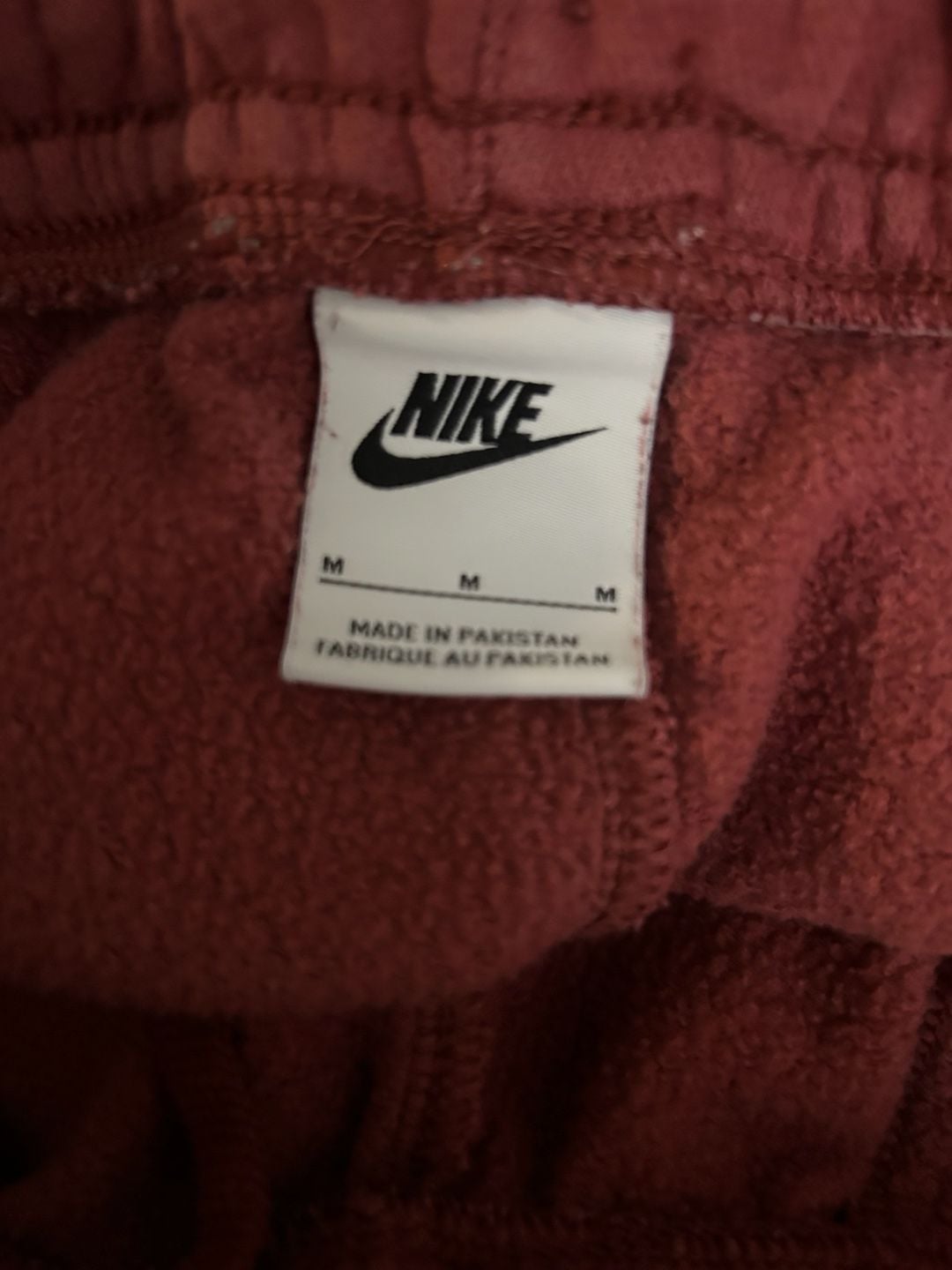 Nike Sportswear Sport Essentials Fleece Multi-Logo Jogger Pants Red 5