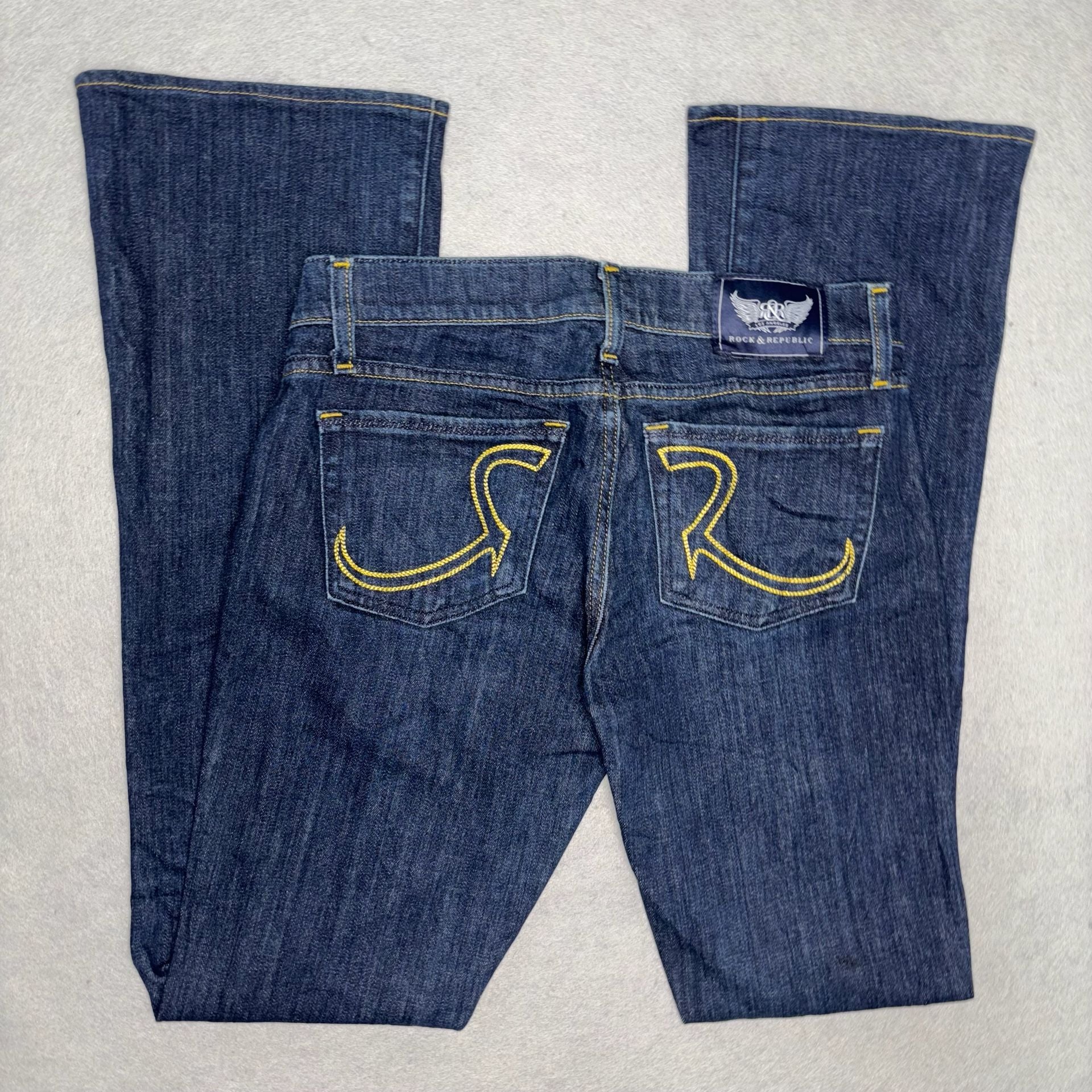 Rock & Republic Women's 26 Kasandra Dark Wash Bootcut Denim Jeans 3