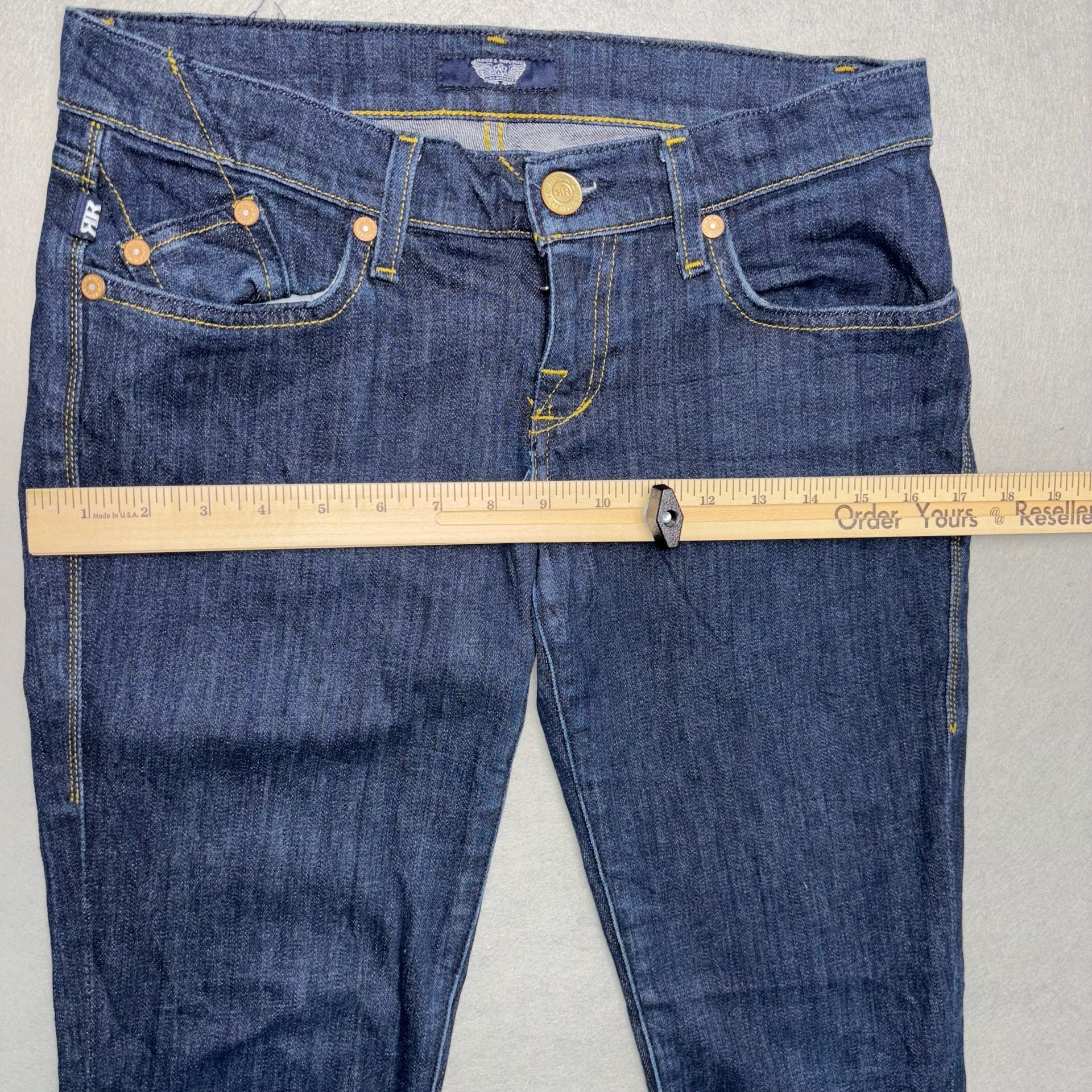 Rock & Republic Women's 26 Kasandra Dark Wash Bootcut Denim Jeans 13