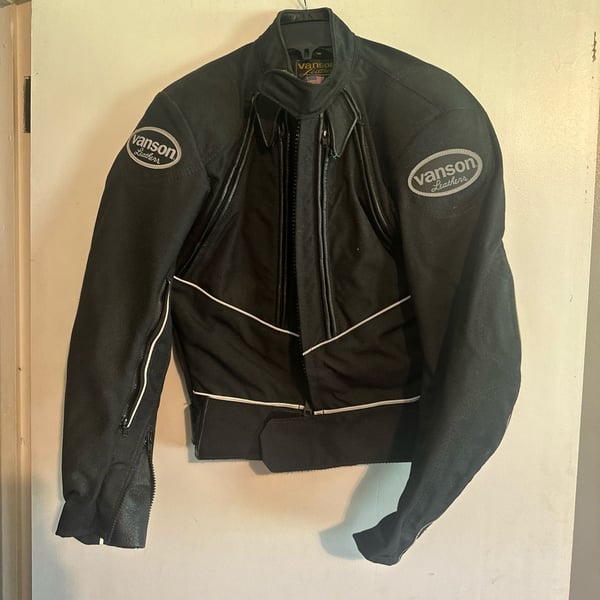 Vanson Cobra Mark Falcon Cordura Textile Motorcycle Jacket Armor small women