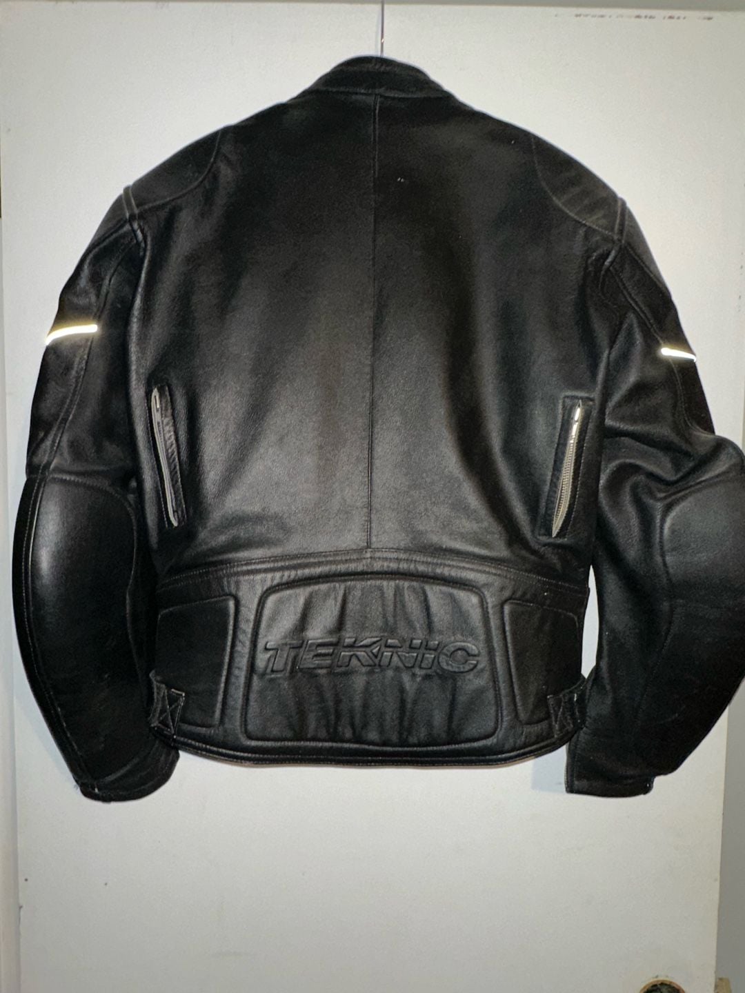 Teknic Leather Armored Motorcycle Jacket Removable Liner Size 40/50 Medium 5