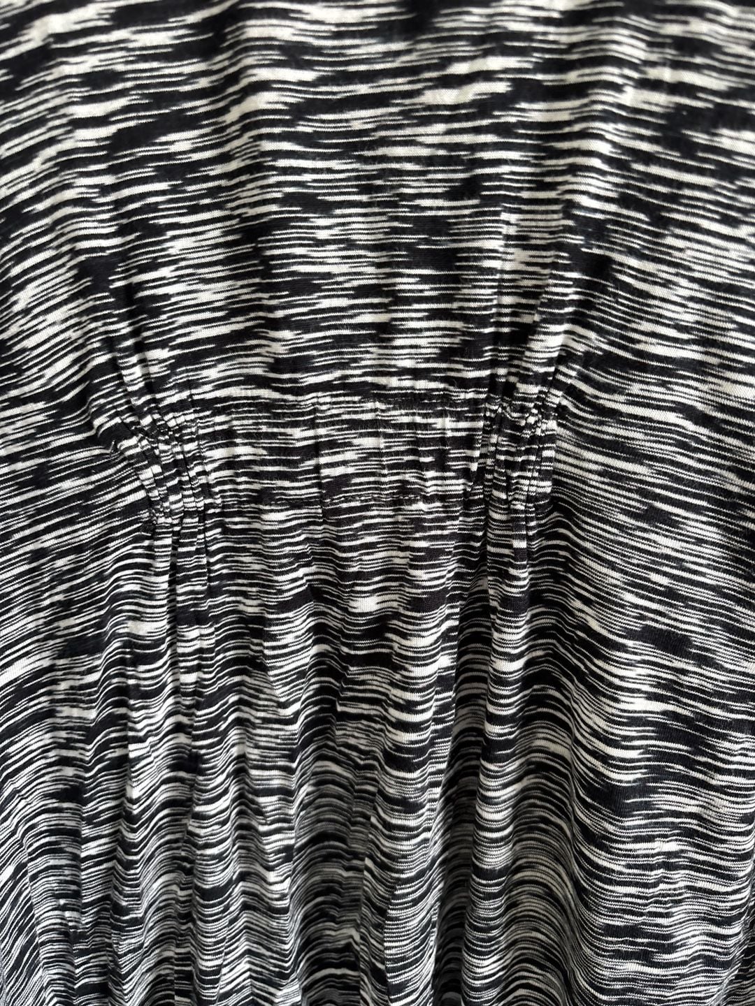 Cupio Black Gray and White Spacedye Open Front Cardigan Size Medium 4
