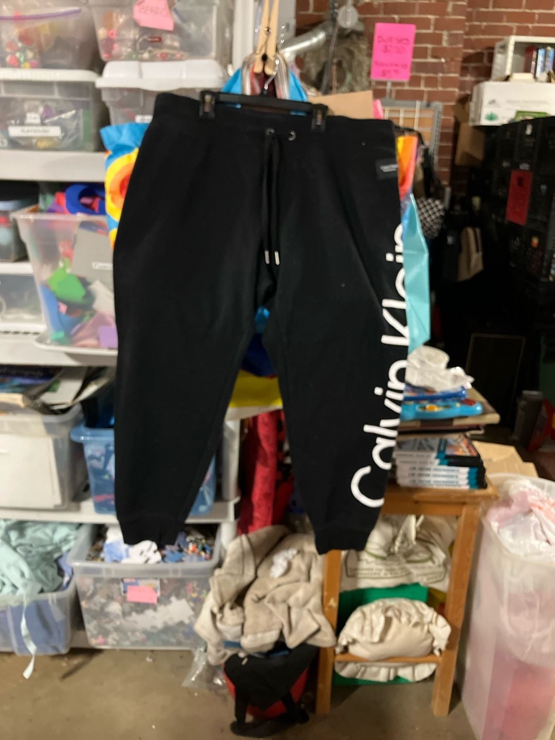 Women's Black Sleepwear Sweatpants Sz XL 1