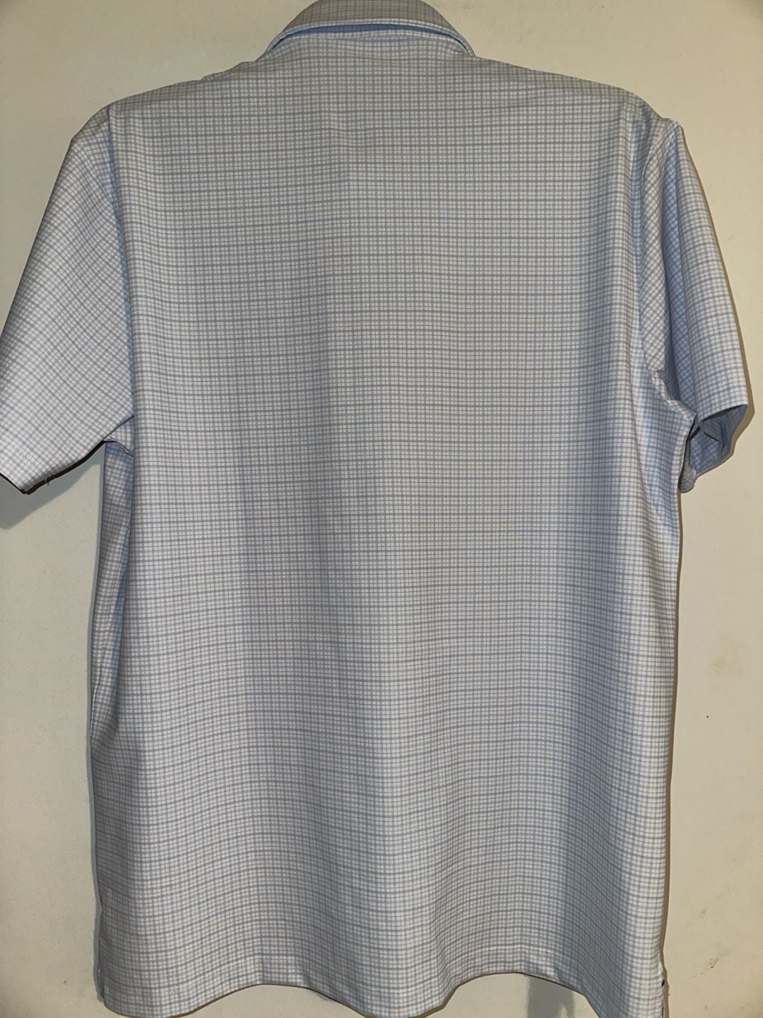Twillory Performance Fabric Tailored Fit Short Sleeve Polo Shirt Blue Medium 5