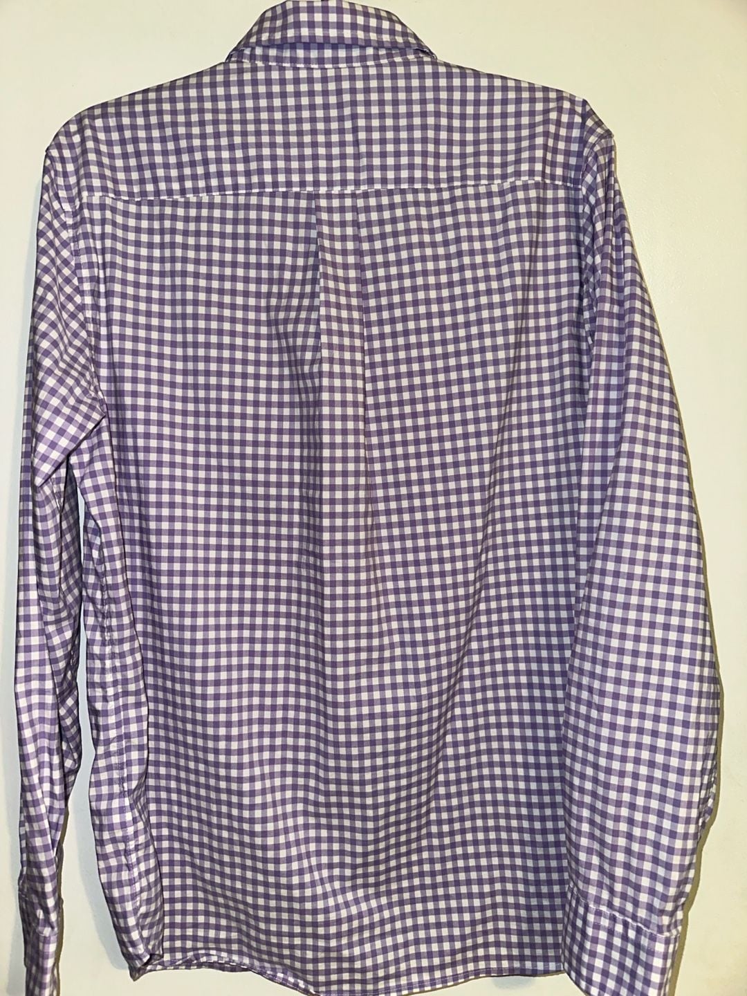 Vineyard Vines On-The-Go Performance Gingham Button Down Shirt brrr° Purple 5