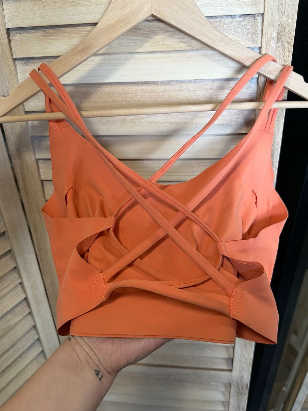 GUC OFFLINE by Aerie Strappy Back Bralette in Coral/Orange Size XXL 2