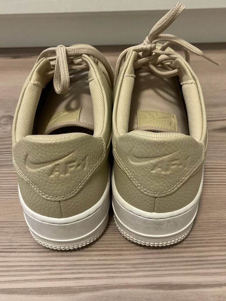 Nike Air Force 1 Sage Low 2 Desert Ore Tan Leather Platform Sneakers Wm Sz 10 5