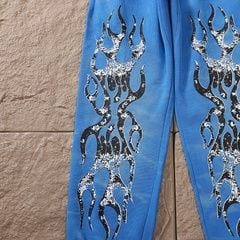 That's A Awful Lot Of Cough Syrup Blue Flame Sweatpants 15