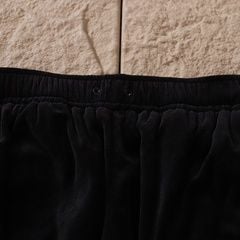 Corteiz Allstarz VVS Velour Open Hem Sweatpants - Black/White 8