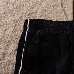 Corteiz Allstarz VVS Velour Open Hem Sweatpants - Black/White 9