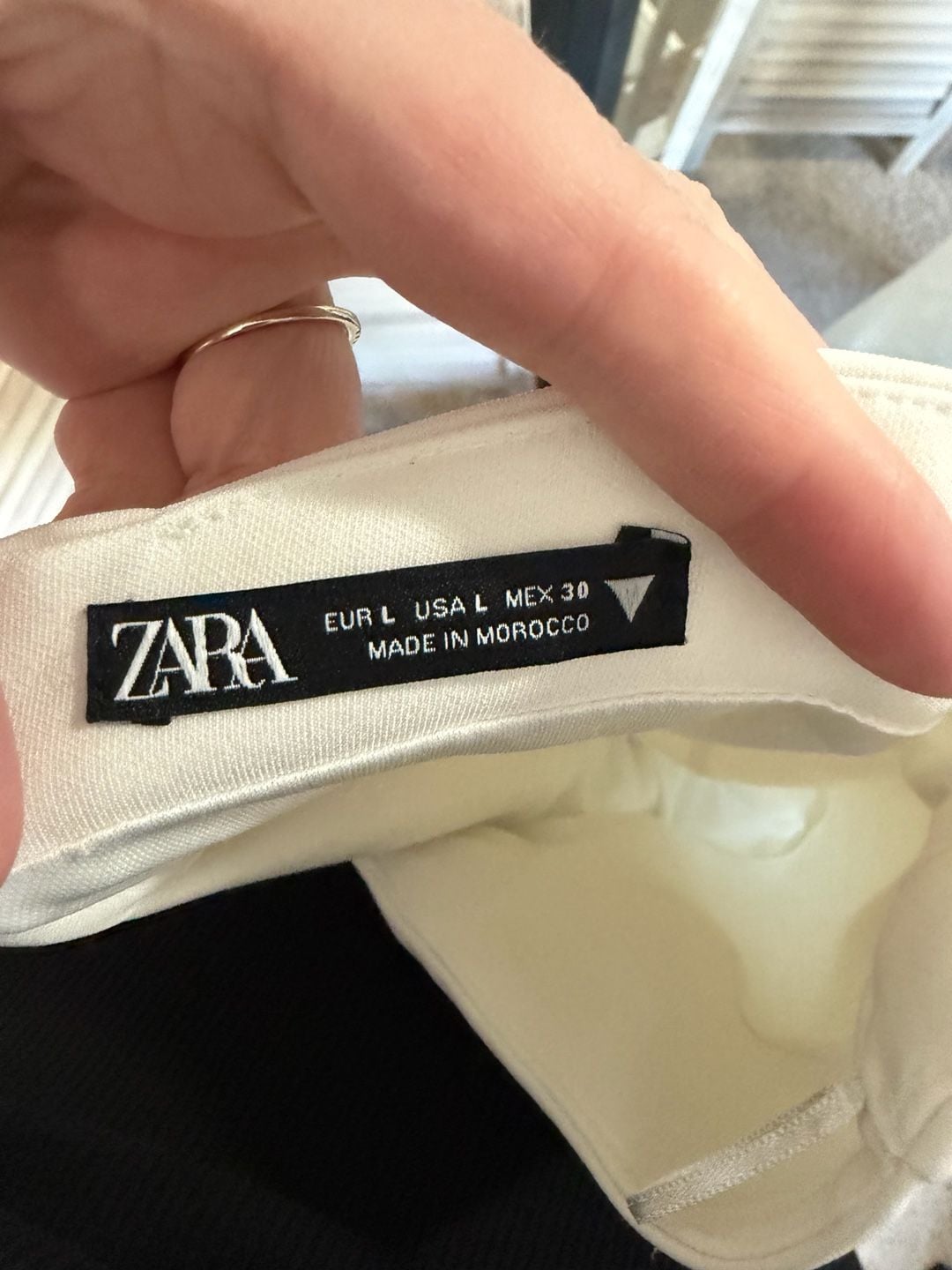 NWOT Zara Strapless Midi Dress with Back Slit in Ivory Size L 4