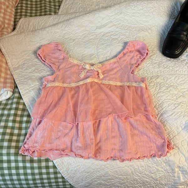 L'ideux Pink Ruffle Lace Lolita Style Bloomers Size 130