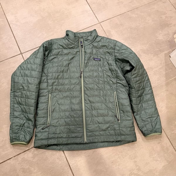Patagonia Men's XL Nano Puff Insulated Jacket Sedge Green