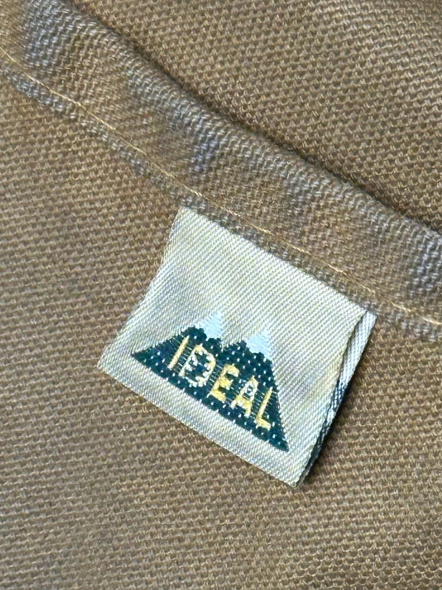 Vintage Ideal Made in USA Brown Canvas Quilt Lined Hooded Work Jacket Size 3X 6