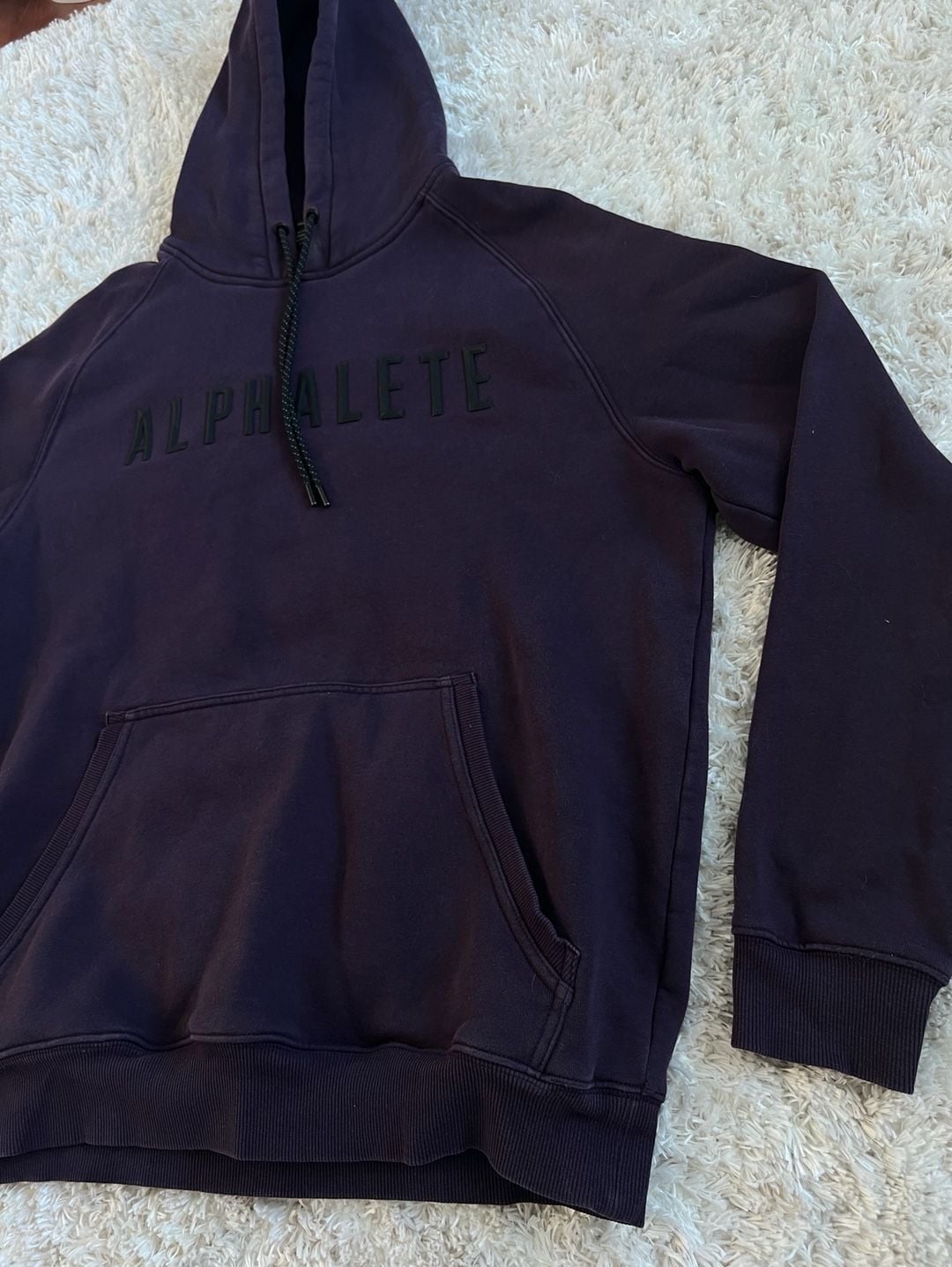 Alphalete Men's Premium Fleece Pullover Hoodie - Purple Size L 2