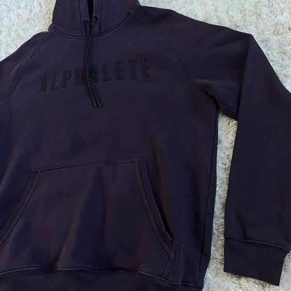 Alphalete Men's Premium Fleece Pullover Hoodie - Purple Size L