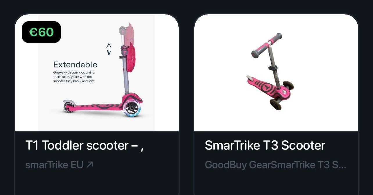 smarTrike T1 3-in-1 Toddler Scooter with Accessory Bag Pink 5