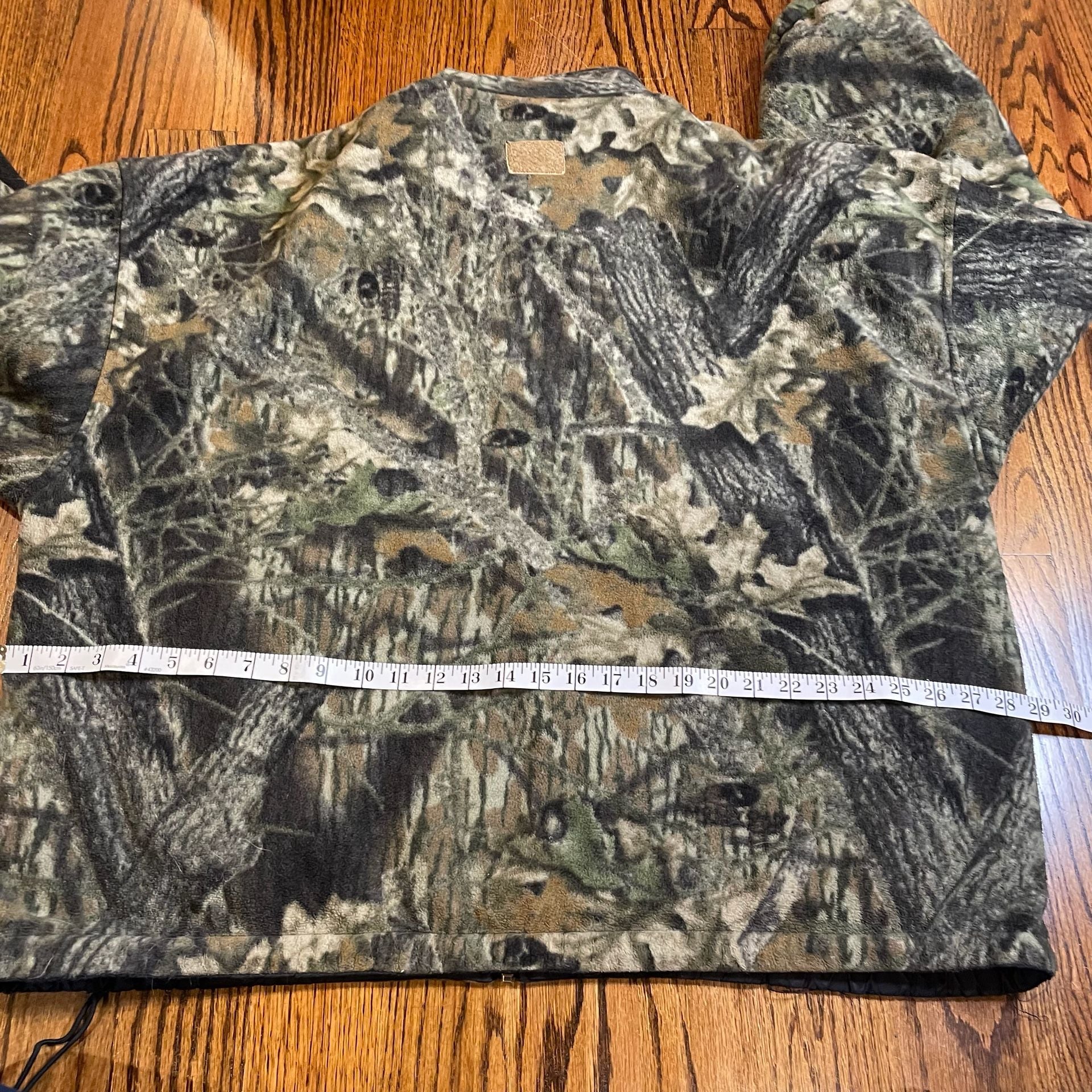 Vintage Duxbak Reversible Mossy Oak Camo Fleece Hunting Jacket Men's XL 8