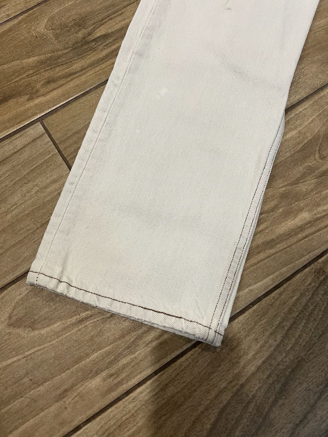 Levi's Authorized Vintage 501 White Wash Button Fly Jeans Made in USA Size 34x32 3