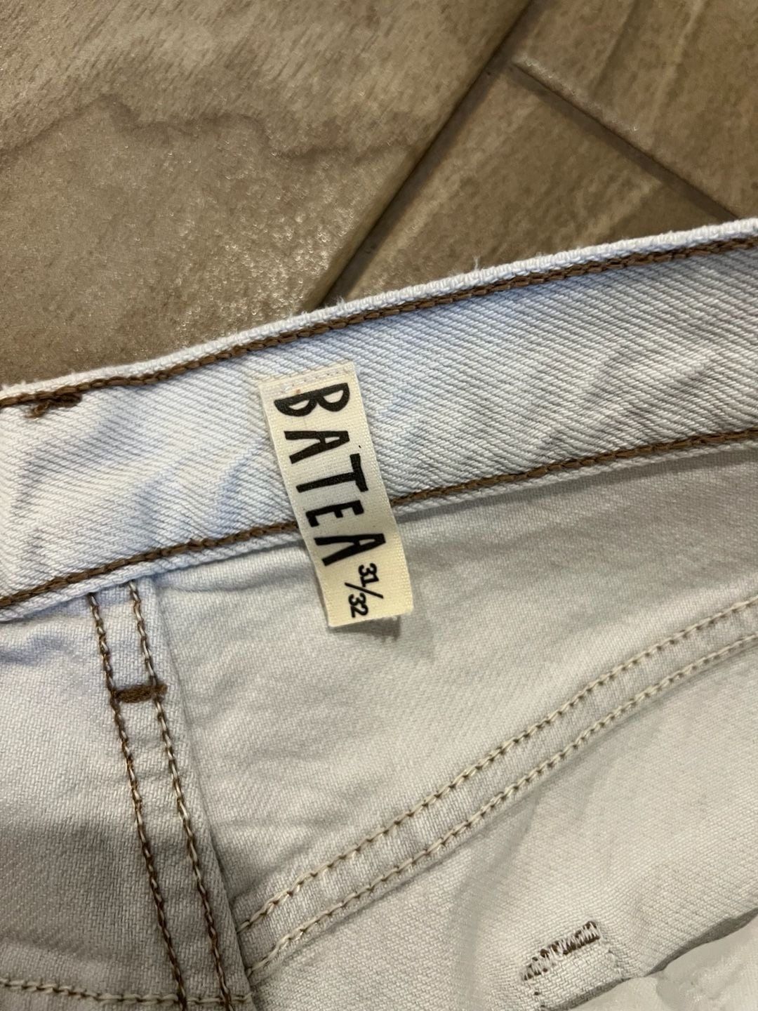 Levi's Authorized Vintage 501 White Wash Button Fly Jeans Made in USA Size 34x32 4