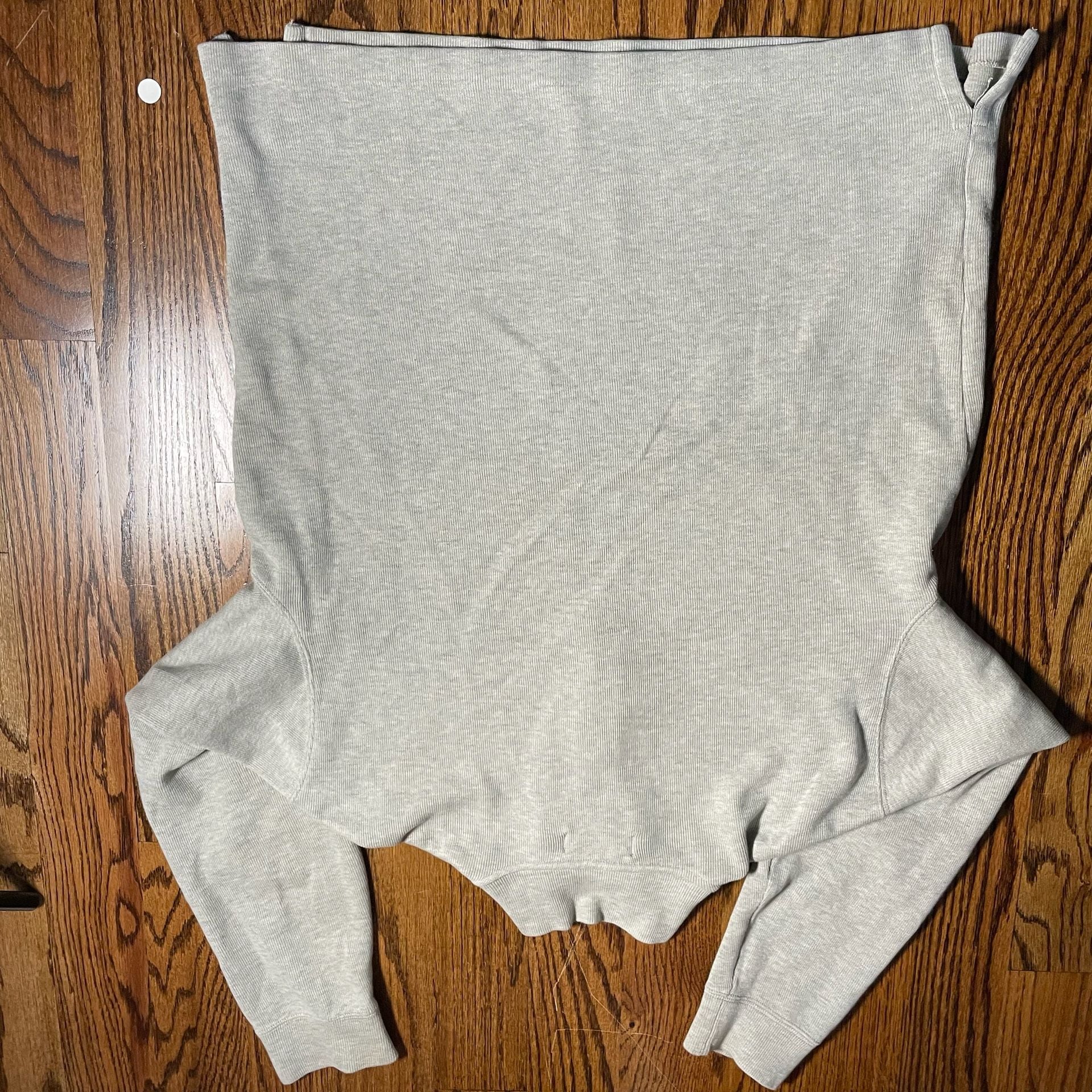 Polo Ralph Lauren Men's Gray Mesh-Knit 100% Cotton Quarter-Zip Pullover Sweater 3