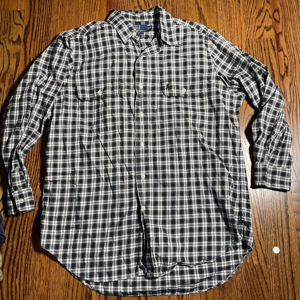 Polo Ralph Lauren Classic Fit Black & White Plaid Button Down