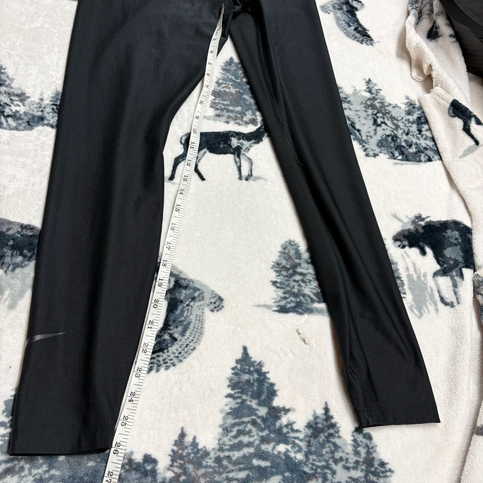 Nike Women's Dri-FIT High Waisted Full Length Black Leggings 8