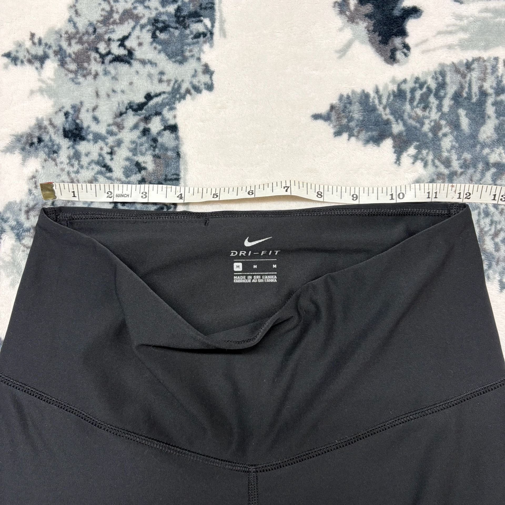 Nike Women's Dri-FIT High Waisted Full Length Black Leggings 6