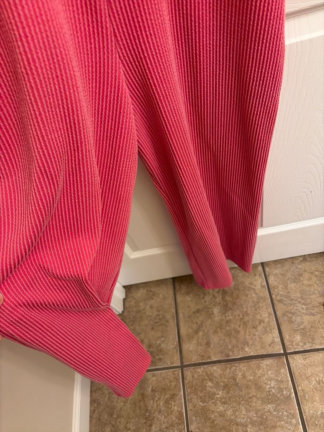 HEIMISH U.S.A Feelin' Fuchsia Ribbed Knit Overalls Jumper 7
