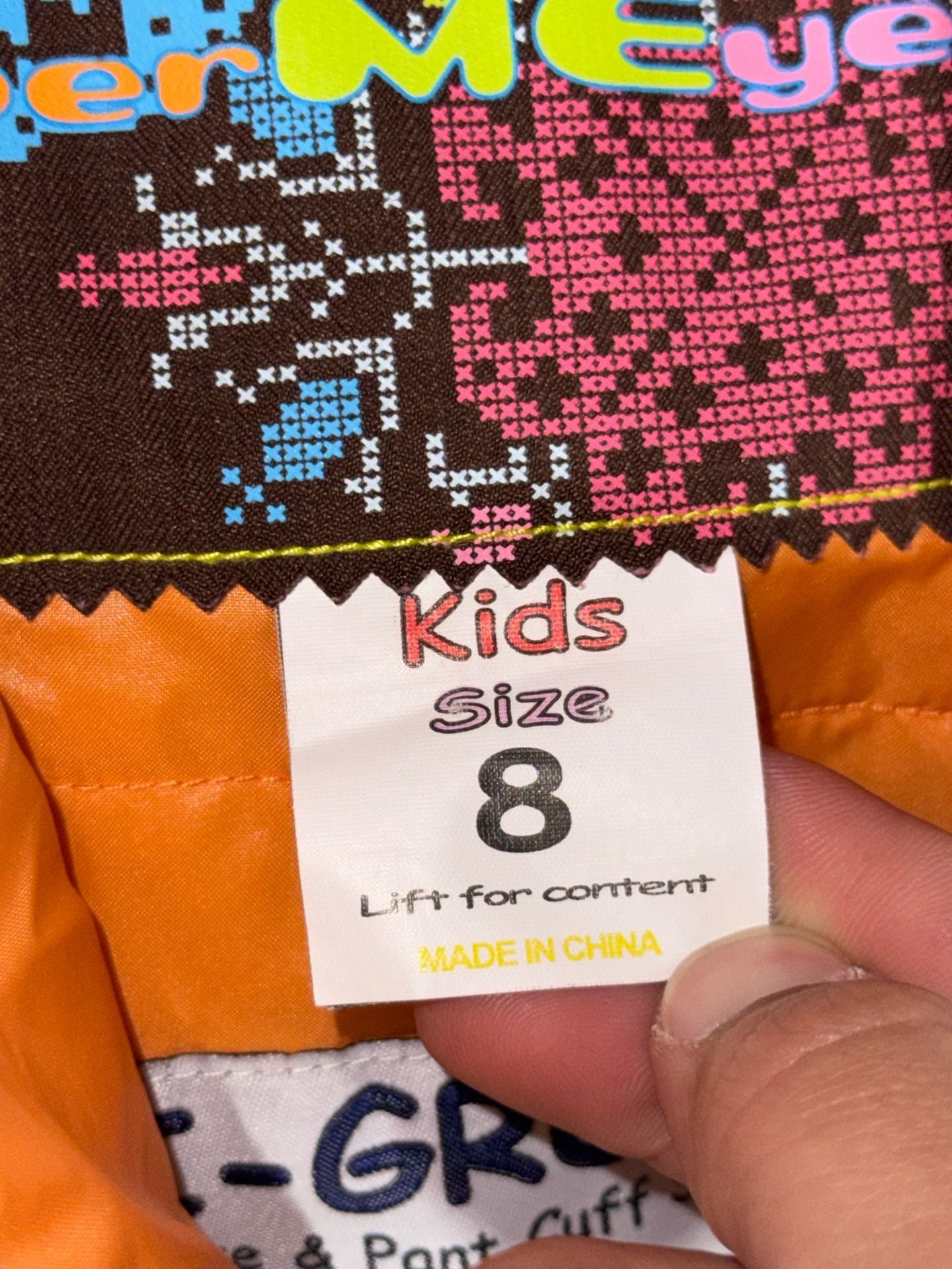 Obermeyer Kids Size 8 White Multi-Color Patchwork I-Grow Ski Jacket 4