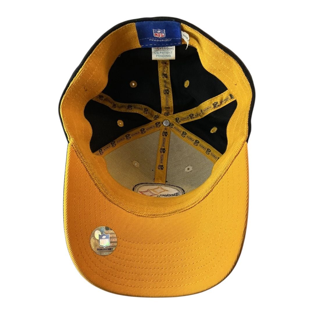 💟Vintage Reebok NFL Pittsburgh Steelers Two-Tone Logo Embroidered Hat OSFA 7